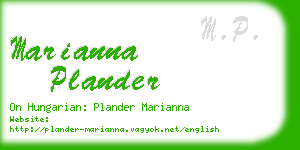 marianna plander business card